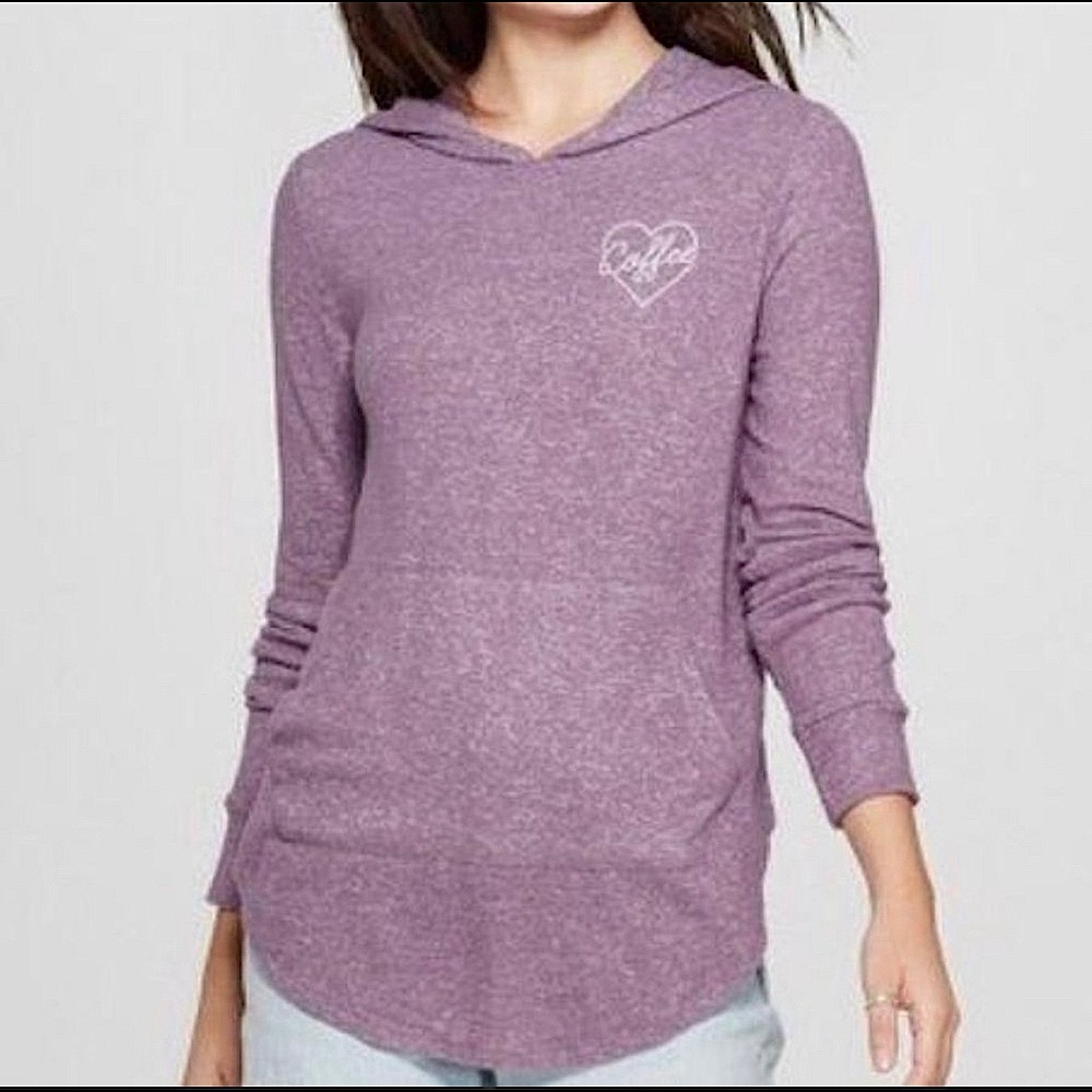 Grayson Threads Heather Purple Coffee Hoodie